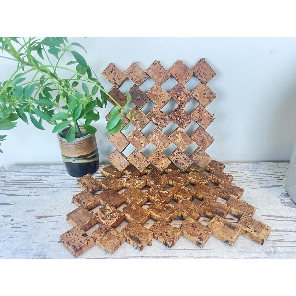 Vintage MCM Ornate Corn Trivets Hot Pan Rest (Set Of 2) Retro Kitchen Home